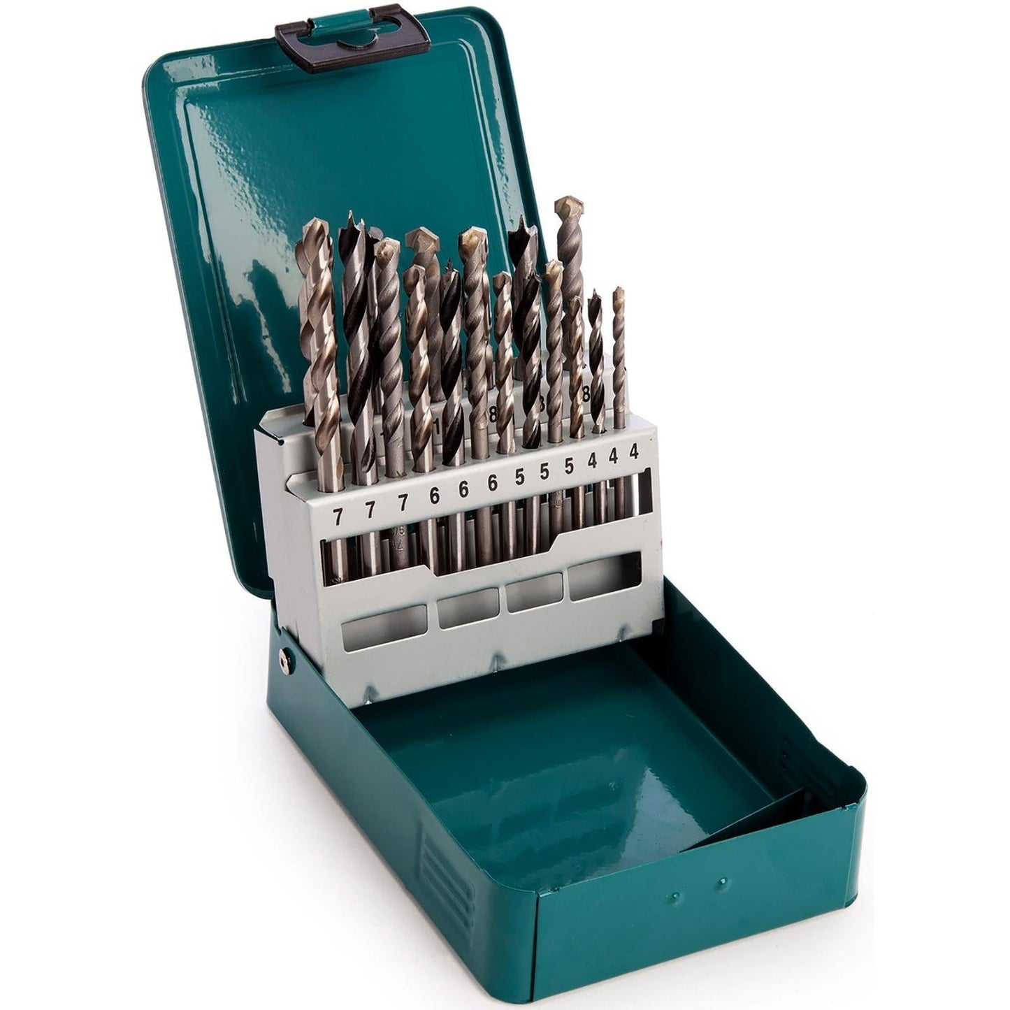 🔩 Makita 18-Bit Universal Drill Kit (4–10 mm) Wood, Concrete & Metal | Heavy-Duty Metal Case